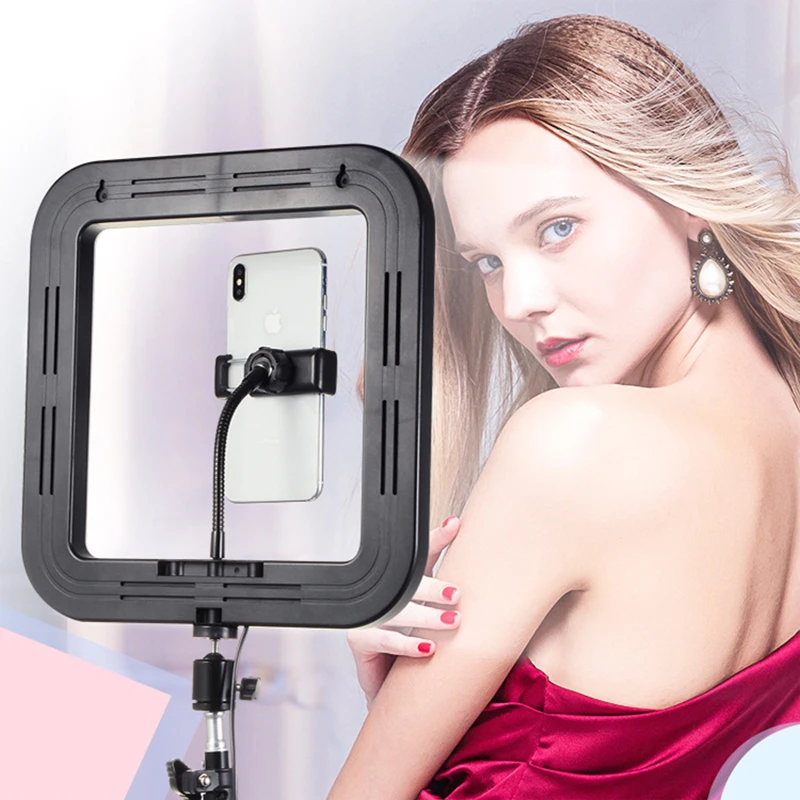 Квадратный светильник 18 см 28 с затемнением для мобильного телефона селфи видео