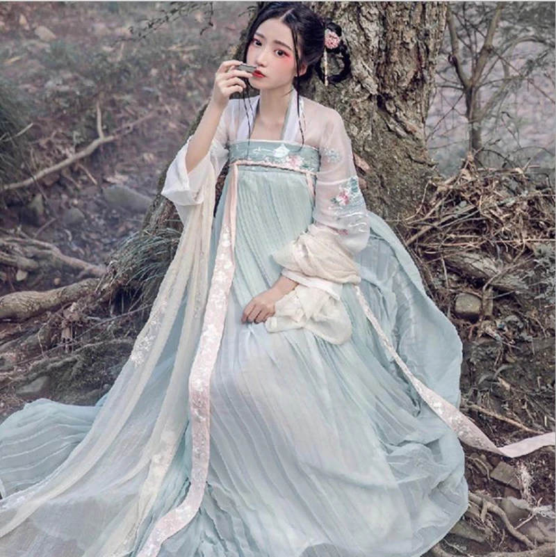 Женское платье ханфу традиционный костюм в китайском стиле старинное сказочное
