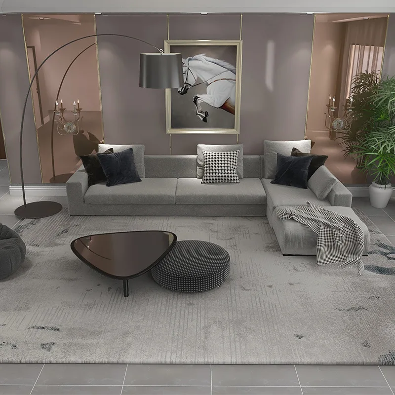 

Large carpet modern minimalist rectangular carpet indoor living room sofa carpet non-slip decoration soft area carpet bedroom