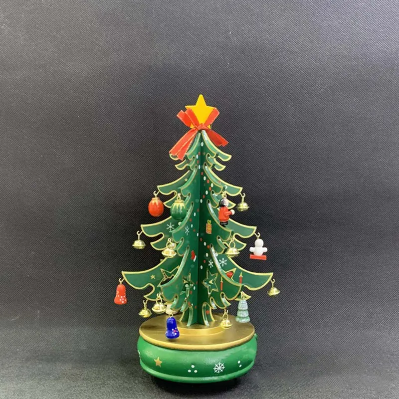

DIY Christmas Ornament Mini Wooden Christmas Tree Christmas Hanging Ornament Kid Gift For Children Home Xmas Table Decoration