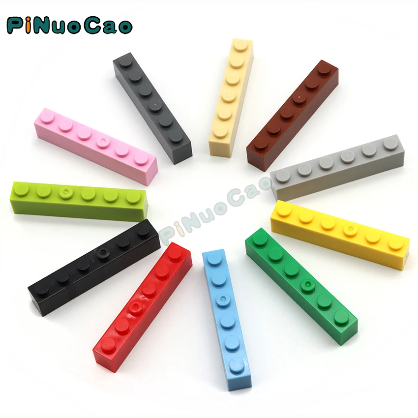 

PINUOCAO 3009 Thick 1x6 Building Blocks 10pcs/bag 15Colors Compatible with logo Educational Construction Assemblage Bricks Toys