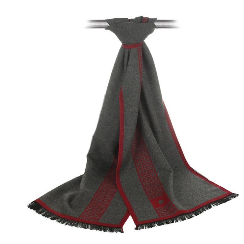 Новинка Осень-зима мужской шарф в полоску для отдыха европейском и американском