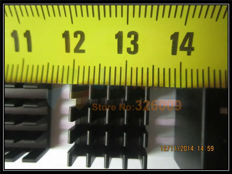 20 шт. 14x14x7 мм черный оксид алюминия охлаждающий блок чип VGA память маршрутизаторы