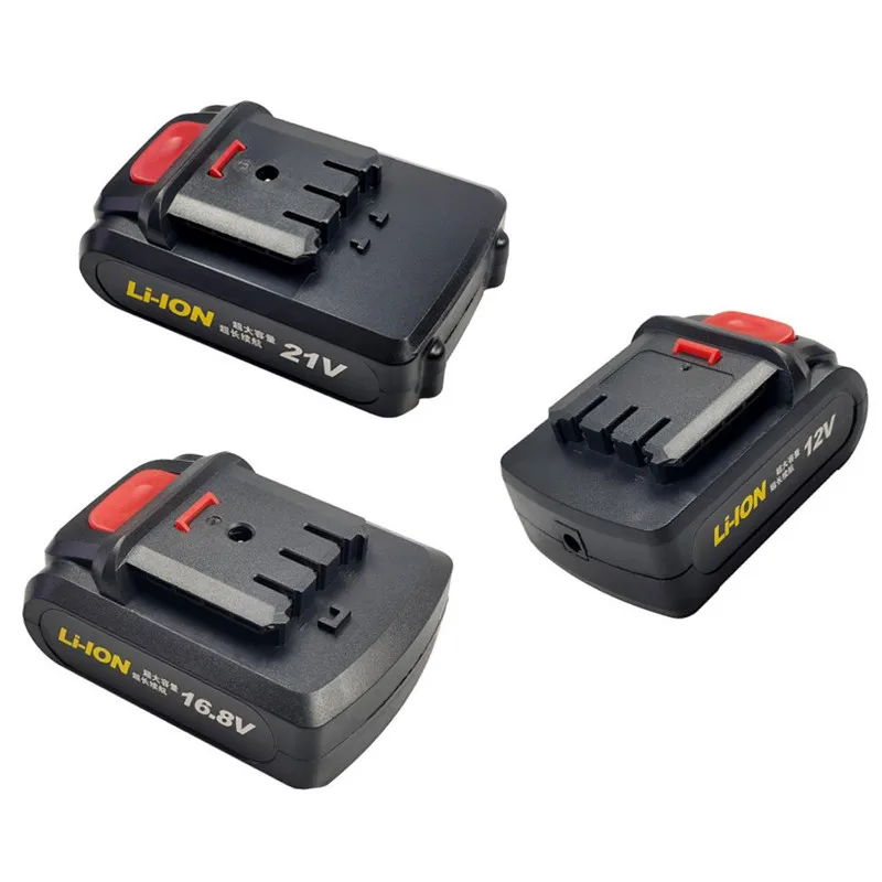 Аккумулятор для электрического шуруповерта Pacyk, перезаряжаемая литиевая батарея большой емкости 18650 с ручной дрелью, 21 в, 16,8 в