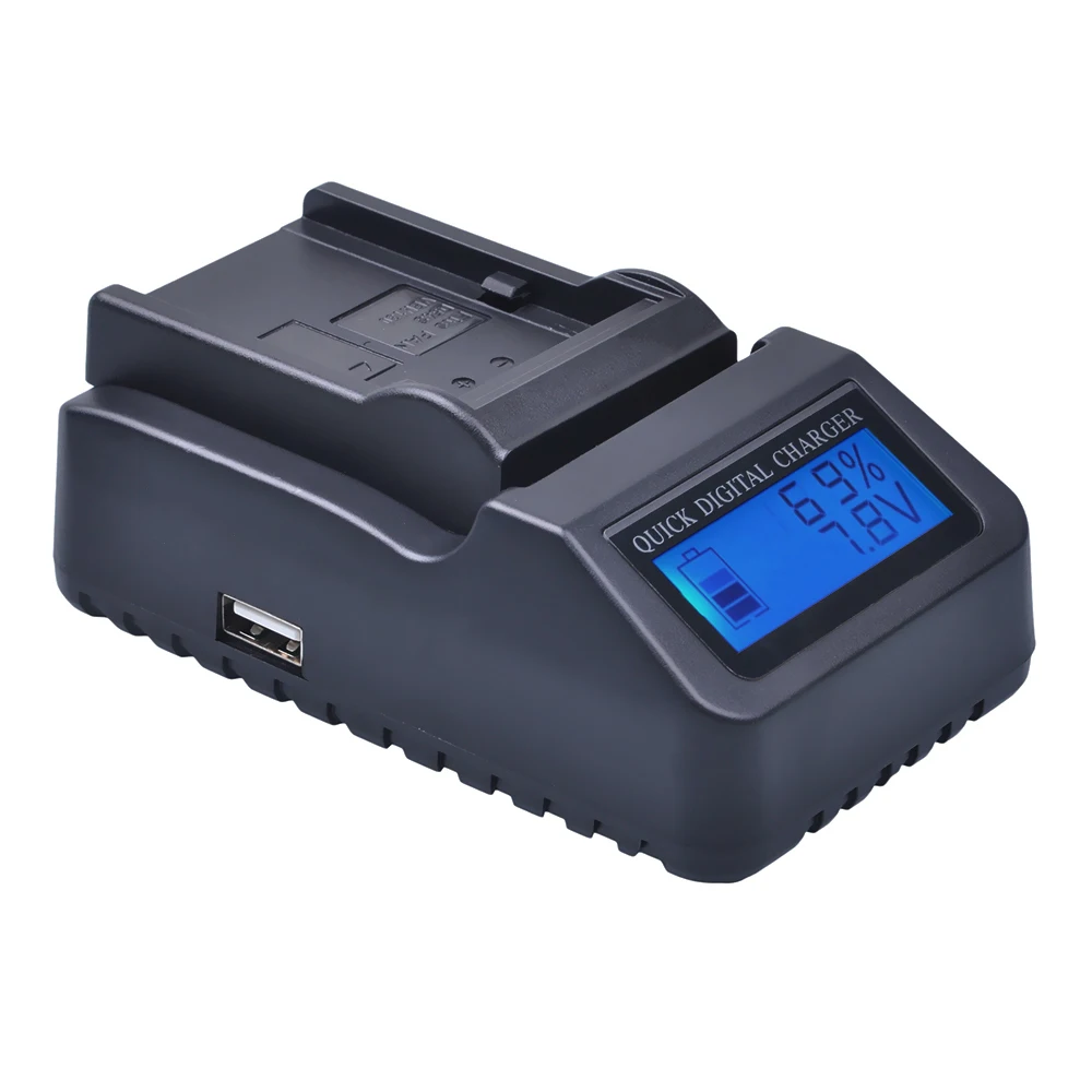 Ультрабыстрое зарядное устройство DuraPro (3 раза быстрее) в комплекте для Panasonic VSK0581