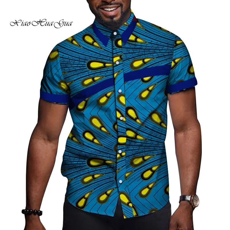 Африканская мужская одежда базин богатый принт Повседневная вечевечерние