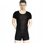 SPEERISE Для мужчин базовый комбинезон, для взрослых, балетный короткий рукав круглый вырез горловины стрейч комбинезоны унисекс гимнастическое трико