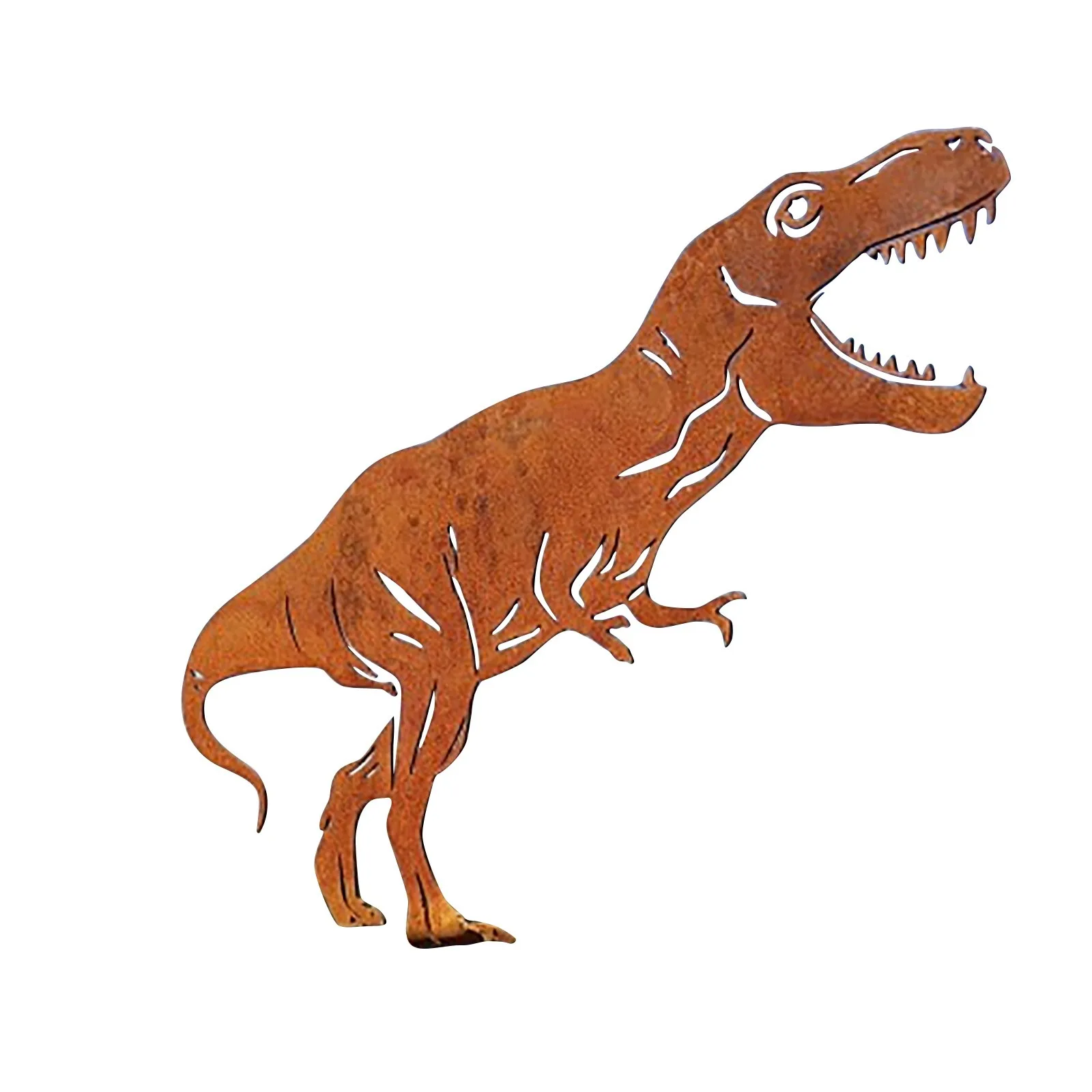 Художественный металлический динозавр декоративные ставки садовый силуэт