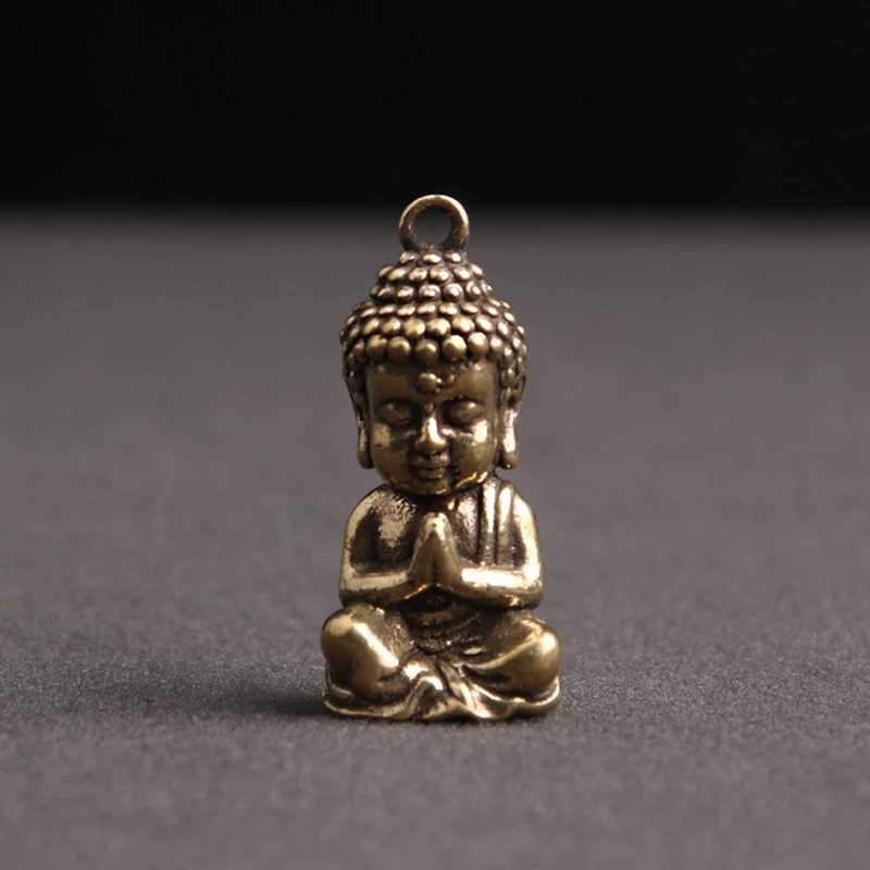 

Shakyamuni Buddha Statue Mini Bronze Buddha Statue Small Scene Accessories Keychain Tea Table Home Decor