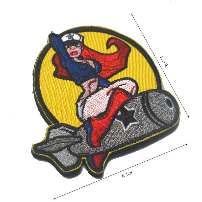 Нашивка с вышивкой значок богини морской пехоты военная Боевая нашивка