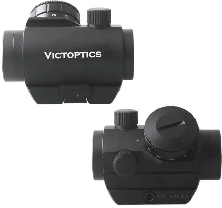 10 шт. Victoptics 1x22 Лучший доступный легкий 11 уровней 3MOA рефлекторный прицел Красная точка с Riser 20 мм Вивера крепление