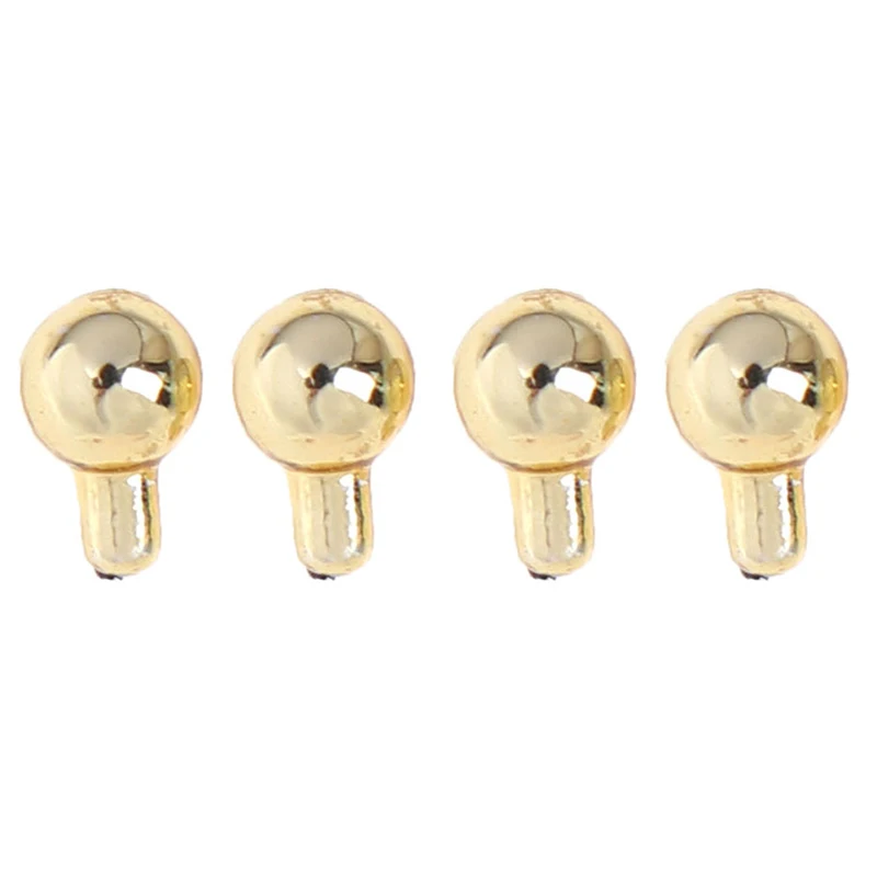 

4 PCS Dollhouse Miniature Door Knobs Fittings Door Handles Dollhouse Miniature Doll House Accessories