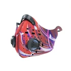 Маска для тренировок с активированным углем и фильтром, ветрозащитная, Пыленепроницаемая