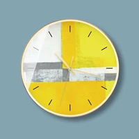 12 inch mute wall clock abstract pattern living room bedroom simple modern decorative wall watch quartz clock round