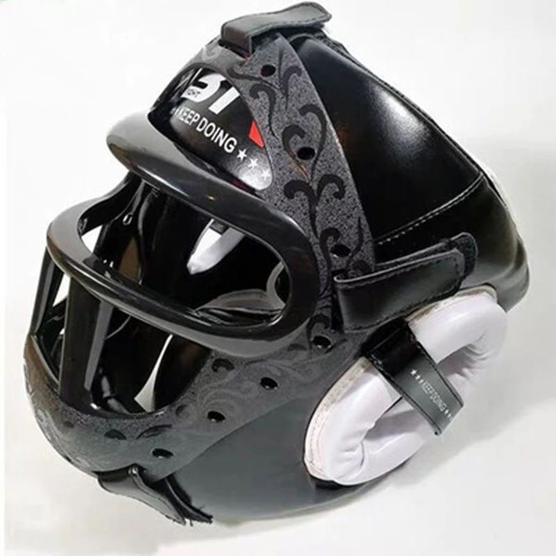 Новинка боксерский головной убор для MMA с маской Муай Тай тхэквондо шлем съемная