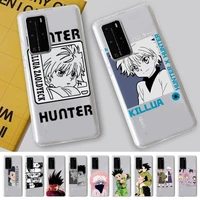 cute hunter x hunter hxh anime phone case for huawei p20 30 pro lite psmart 2019 y5 6 7 honor 8 10 i lite mate 20lite