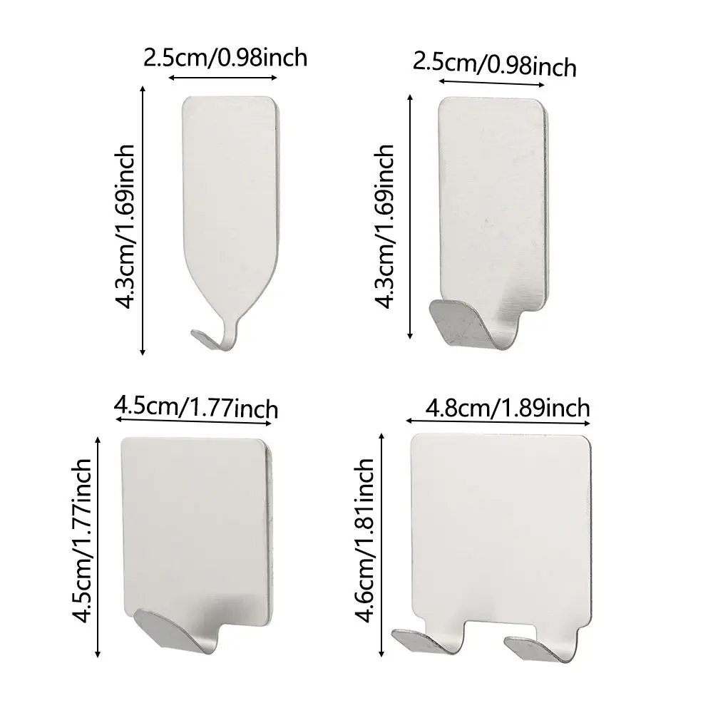 Самоклеящаяся вешалка для кухонных полотенец настенный крючок из нержавеющей