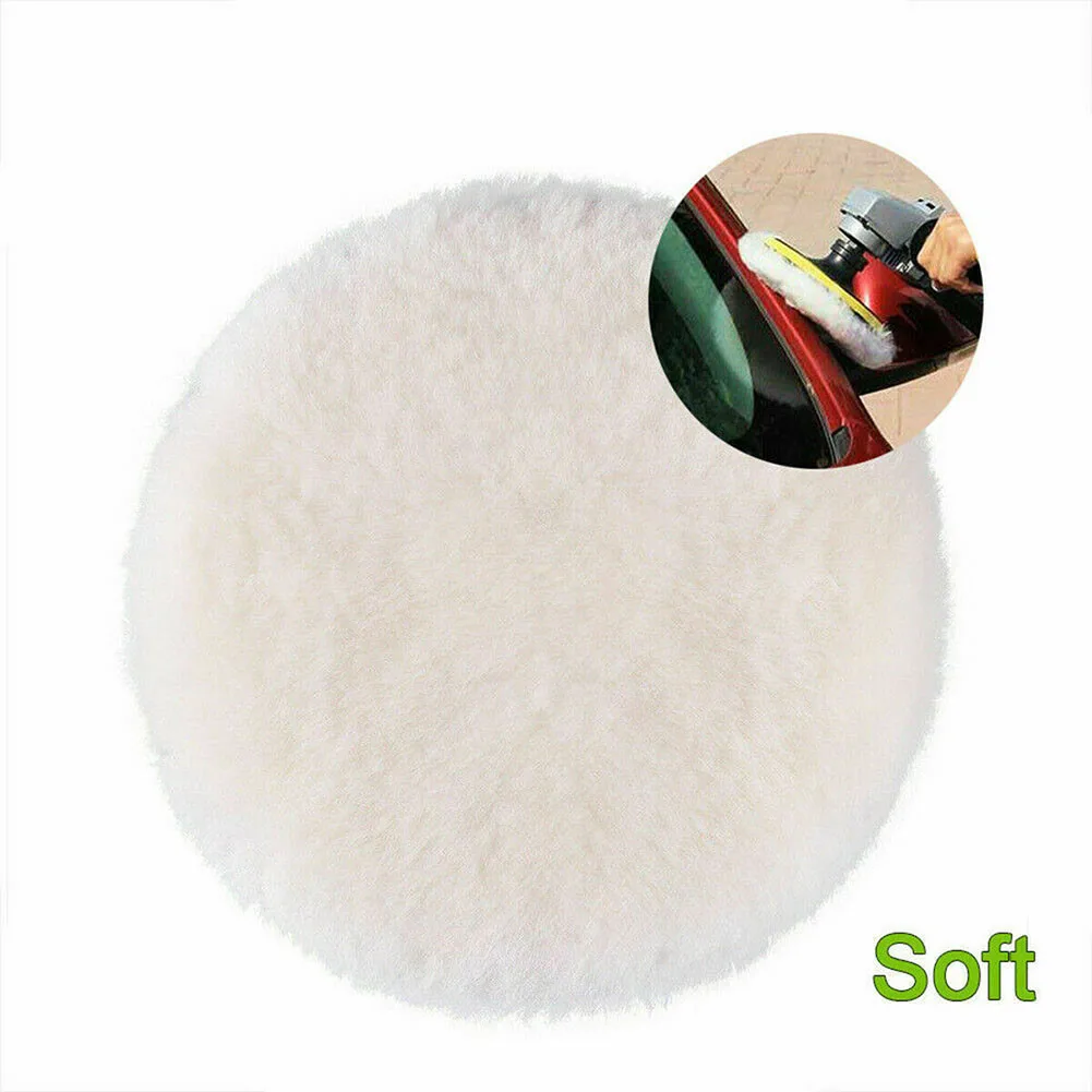 

White Polishing Pad 3/5/7inch Bonnet Buffing Polisher Reusable Washable