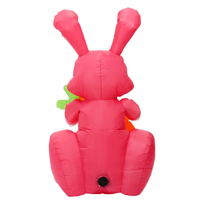 

Rabbit Inflatable Decoration for Easter Animal Mascot Bunny Party Decor for Home Outdoor Yard Air Blow with LED Light