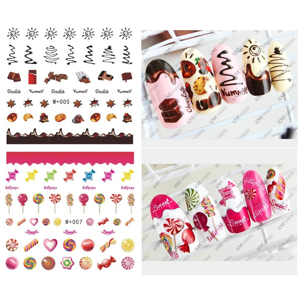 1 лист наклейка для водяного переноса изображения на ноготь ползунки Маникюр