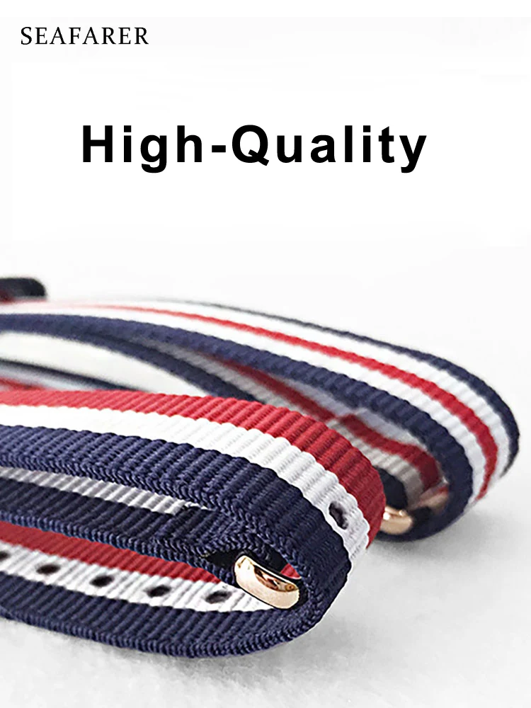 for daniel wellington watch Strap men women  Watchband for dw Nylon Watch Band 18mm 20mm Rose Gold Bracelet Buckle Band