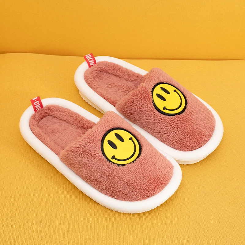

Зимние теплые домашние меховые тапочки для женщин, милая симпатичная нескользящая обувь, мягкие домашние тапочки для спальни, мужские, для ...