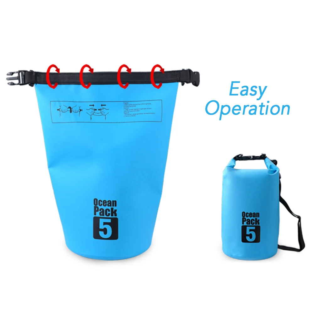 

10L /15L /20L /30L Outdoor Waterproof Dry Backpack Water Floating Bag Roll Top Sack for Kayaking Rafting Boating River Trekking