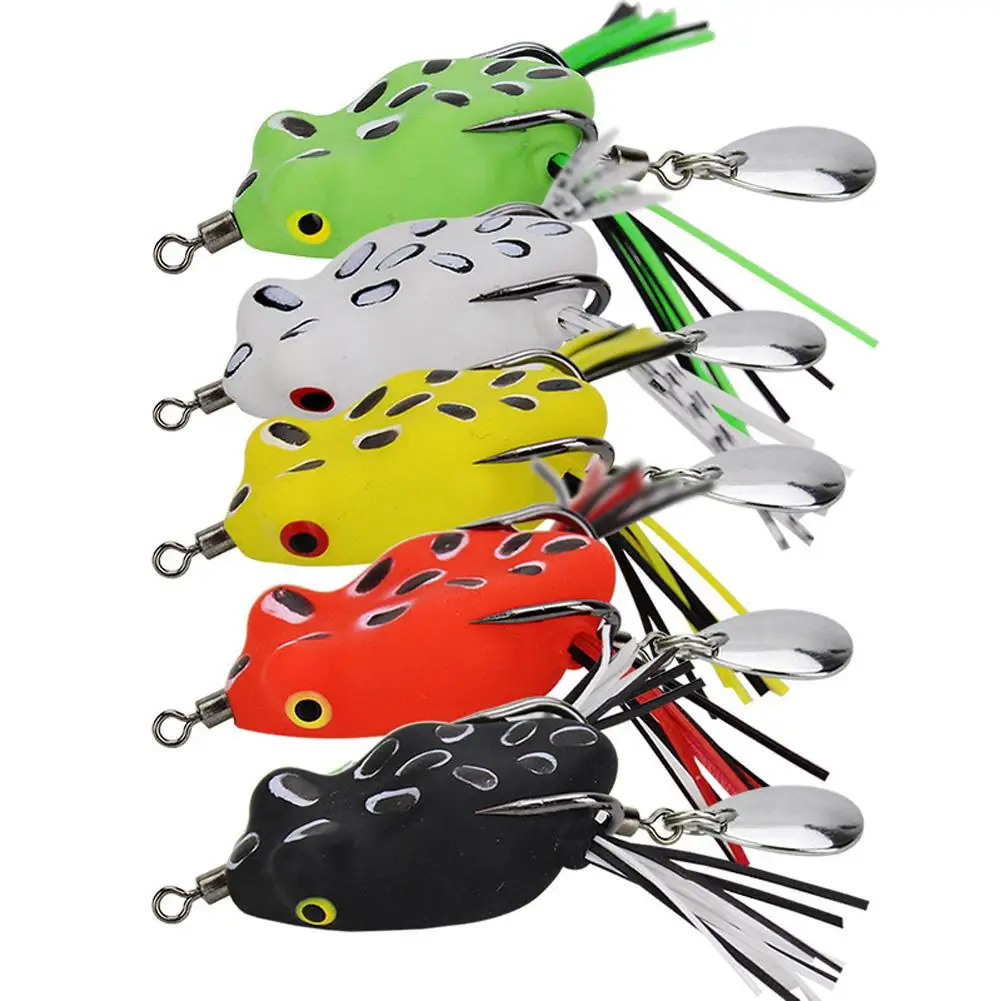 Мягкая рыболовная приманка Mounchain в виде лягушки топвотер плавающая лягушка