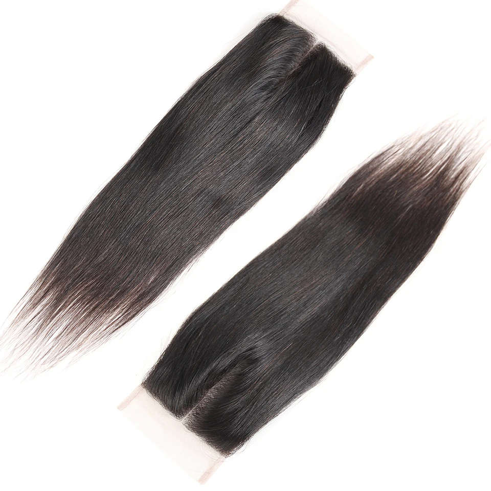 Прекрасные прямые королевские волосы 4 пряди с застежкой бразильские