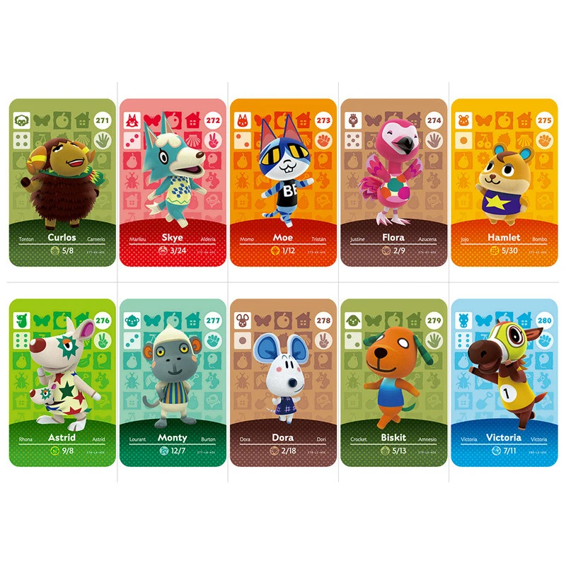 Series 3 (271TO 300) Animal Crossing Card Amiibo Work for NS Games NFC Amibo Switch Ankha Welcome Stickers New Horizons | Безопасность и