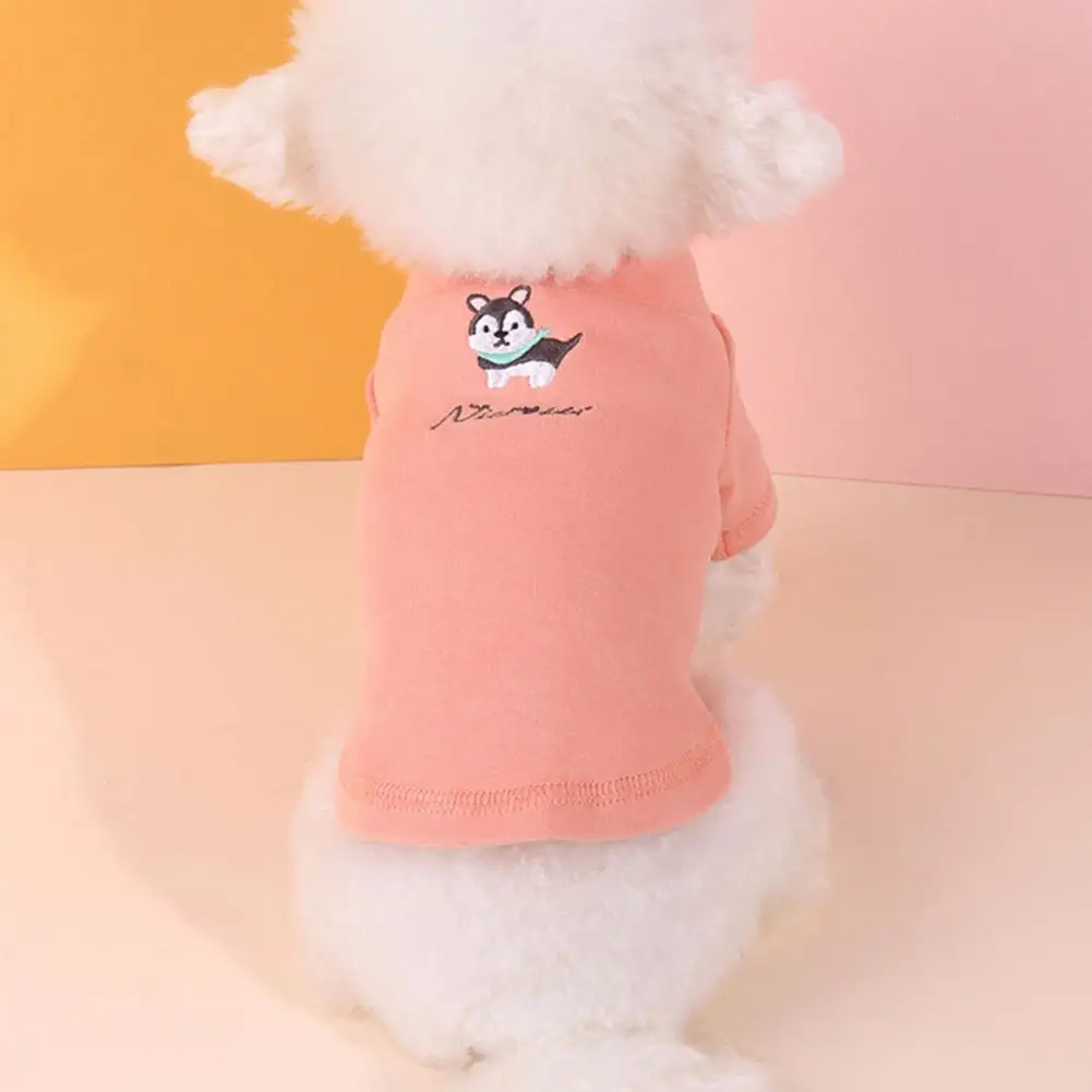 

Puppy Sweater Round Neck Pet Pullover Puppy Warm Print Clothes Pet Winter Outfit
