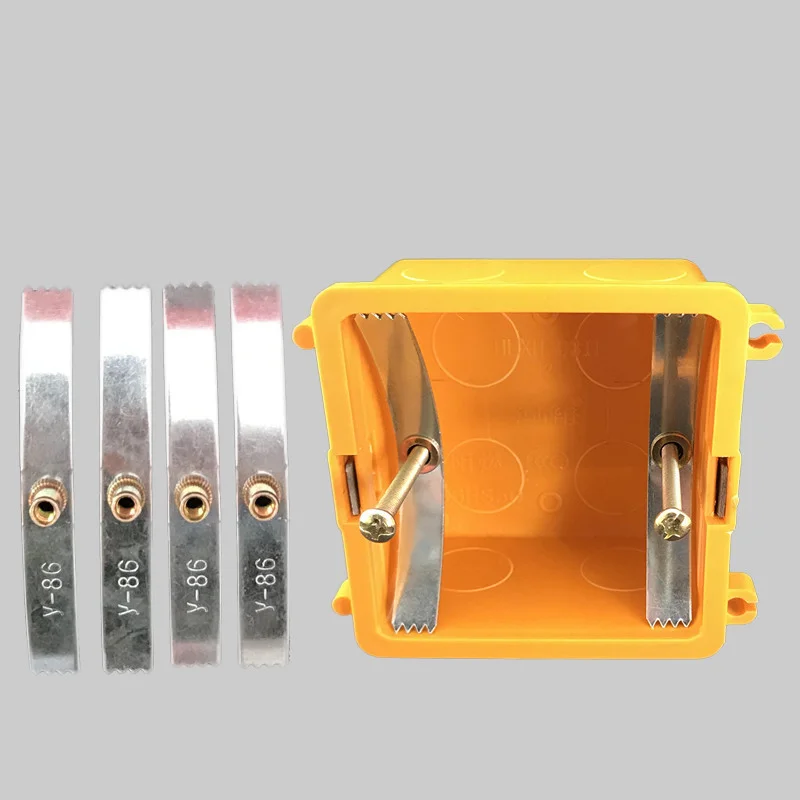 

Electric Manganese Steel Cassette Repairer Screw 86 Type Dark Box Fixed Electric Switch Socket Wall Mount Bottom Repair Device