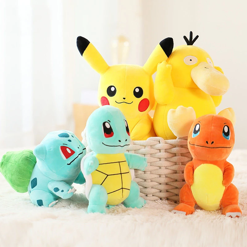Плюшевые игрушки покемон Kawaii Pikachu детские подарки на день рождения и праздники