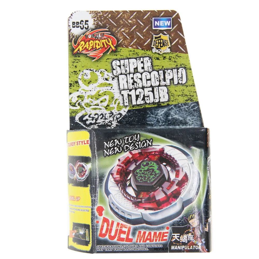 

B-X TOUPIE BURST BEYBLADE SPINNING TOP Metal Fusion Rock Scorpio Escolpio T125JB Metal Fusion BB-65 4D System DropShipping