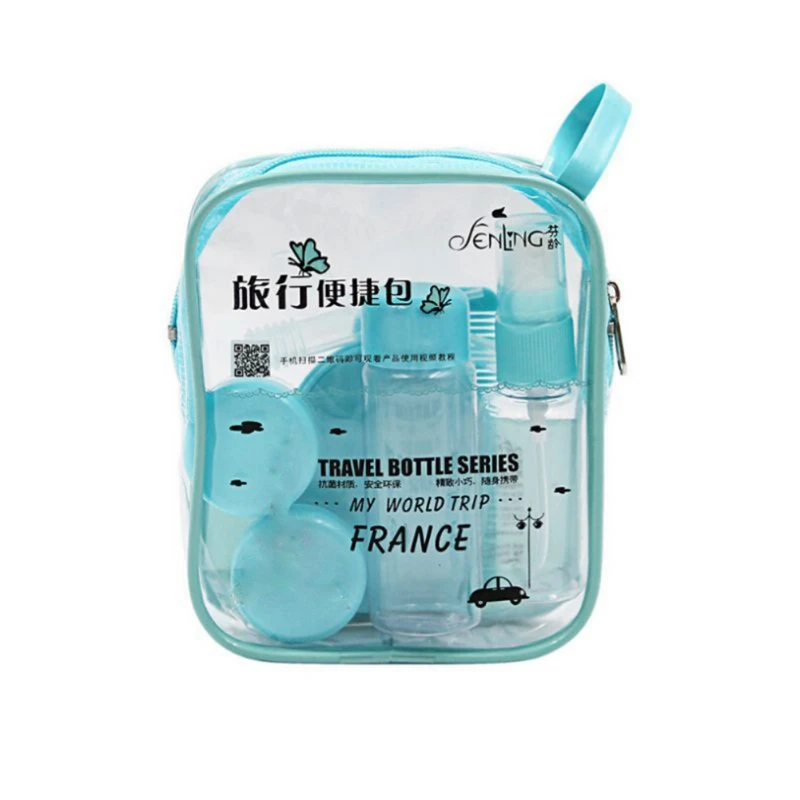 8PCs/set Essensial Travel Mini Plastic Transparent Empty MakeUp Container Bottle Face Lotion Atomizer Sample Bottles: | Красота и
