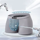 Трусы-боксеры мужские из турмалинового шелка, сексуальные, дышащие, для магнитотерапии, британское нижнее белье, шт.упак.