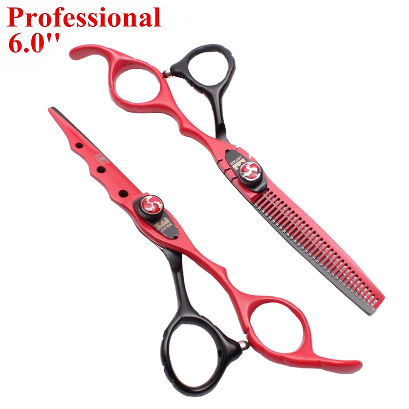 

Japan 440c Material 6.0inch Salon Hair Cutting Scissors Hairdressing Professional Hair Scissors Thinning Shear Barber Scissors