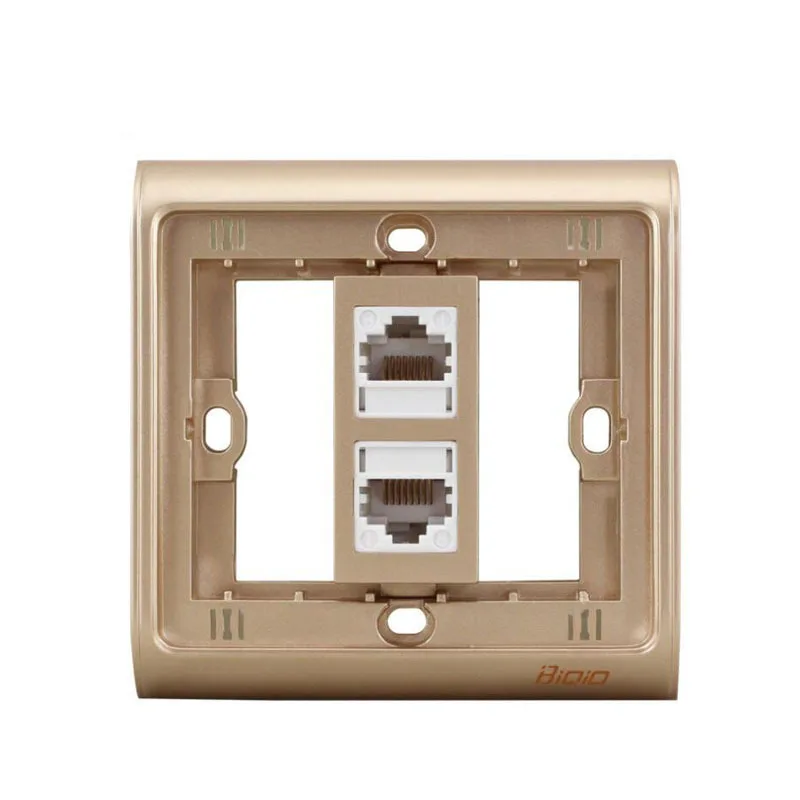 JSJ N86-901 + 606-2 Двухпортовая сетевая карта кабель кабельная розетка компьютерная