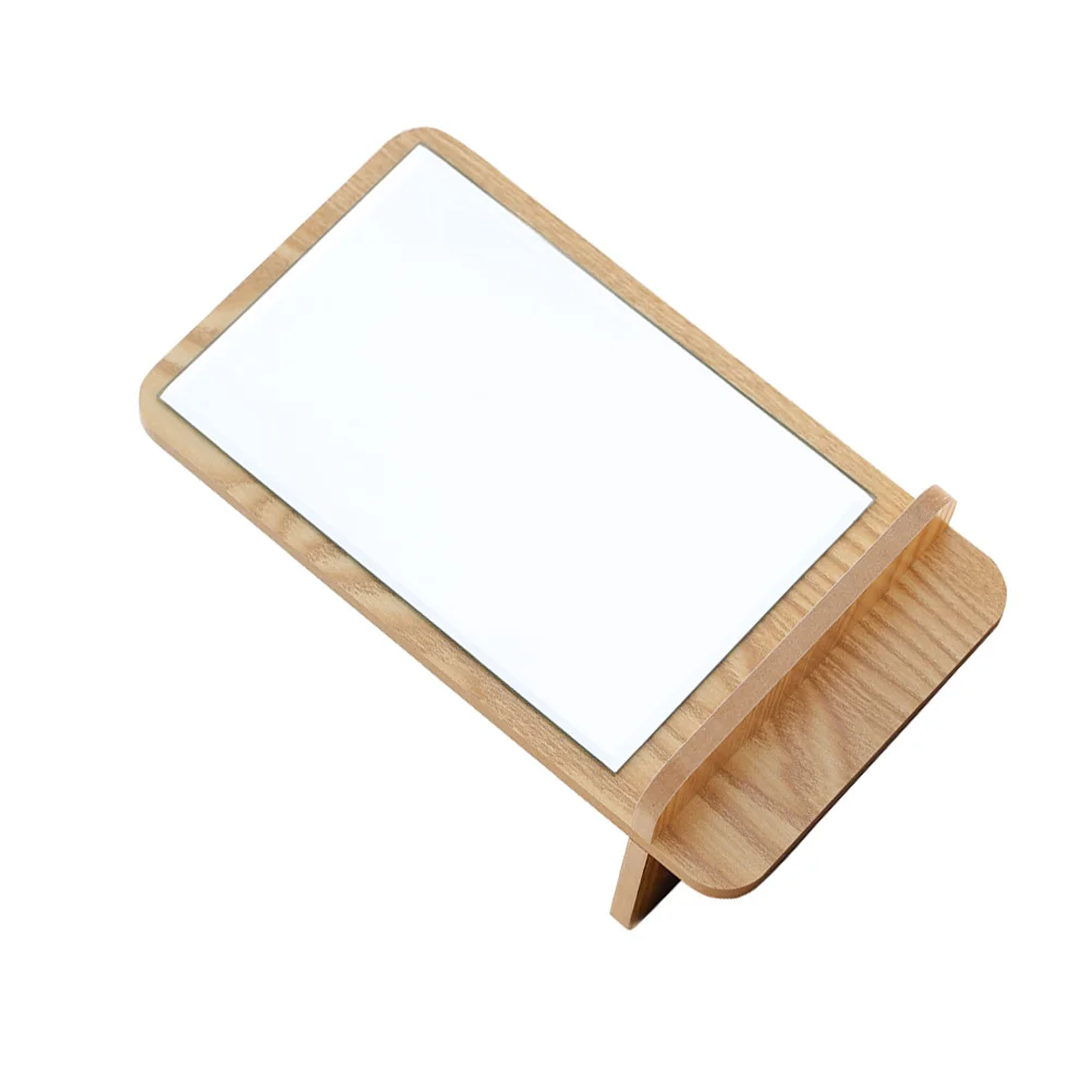 

1 шт. настольное деревянное зеркало в сборе, декоративное зеркало для макияжа для дома