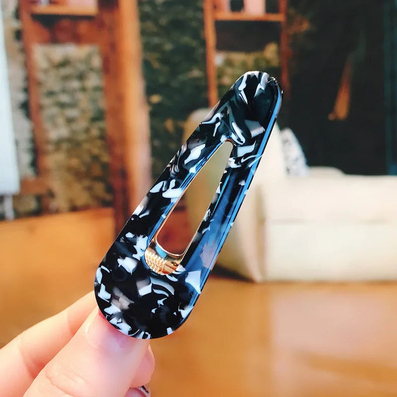 Заколка для волос леопардовая Женская элегантный зажим из ацетата в форме