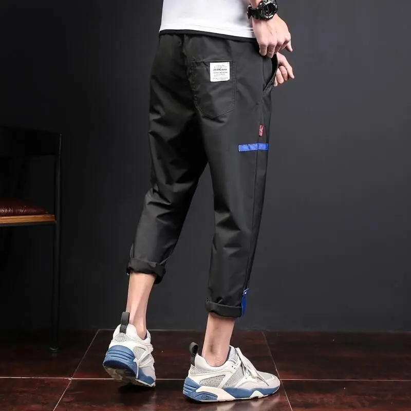 Men's nine-point pants casual camouflage Korean version of summer loose Harun big size sweatpants tide | Мужская одежда