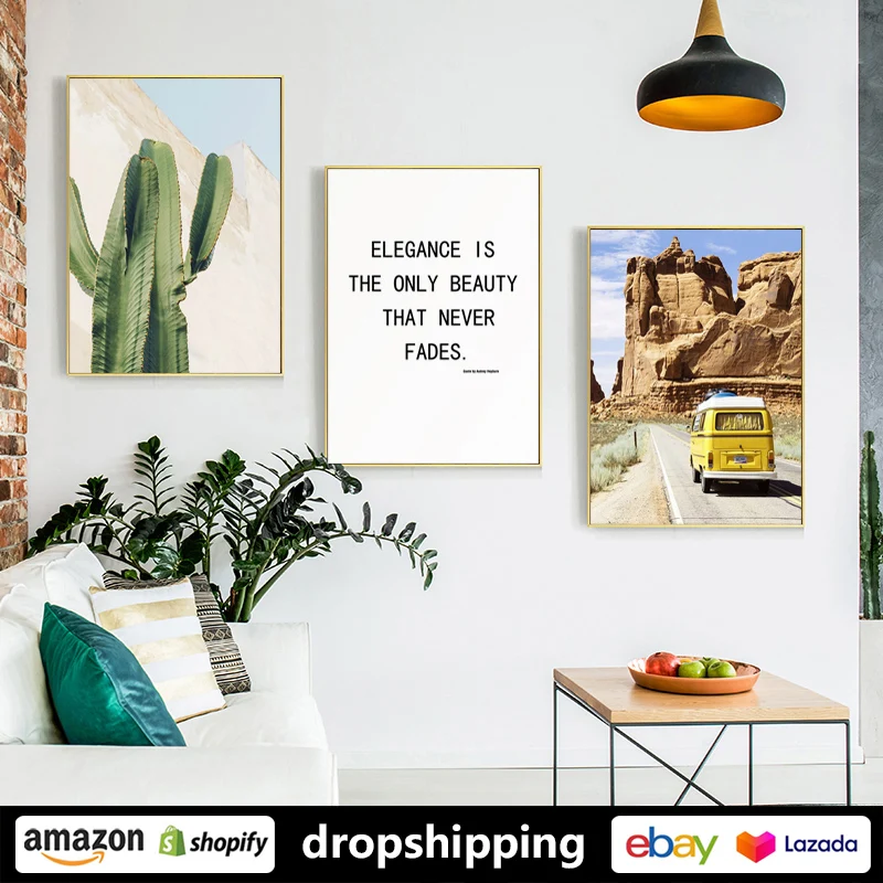 

ART ZONE Desert cactus Landscape Photography Modern Painting prints Wall Art Canvas posters Artwork Home Living room Decor