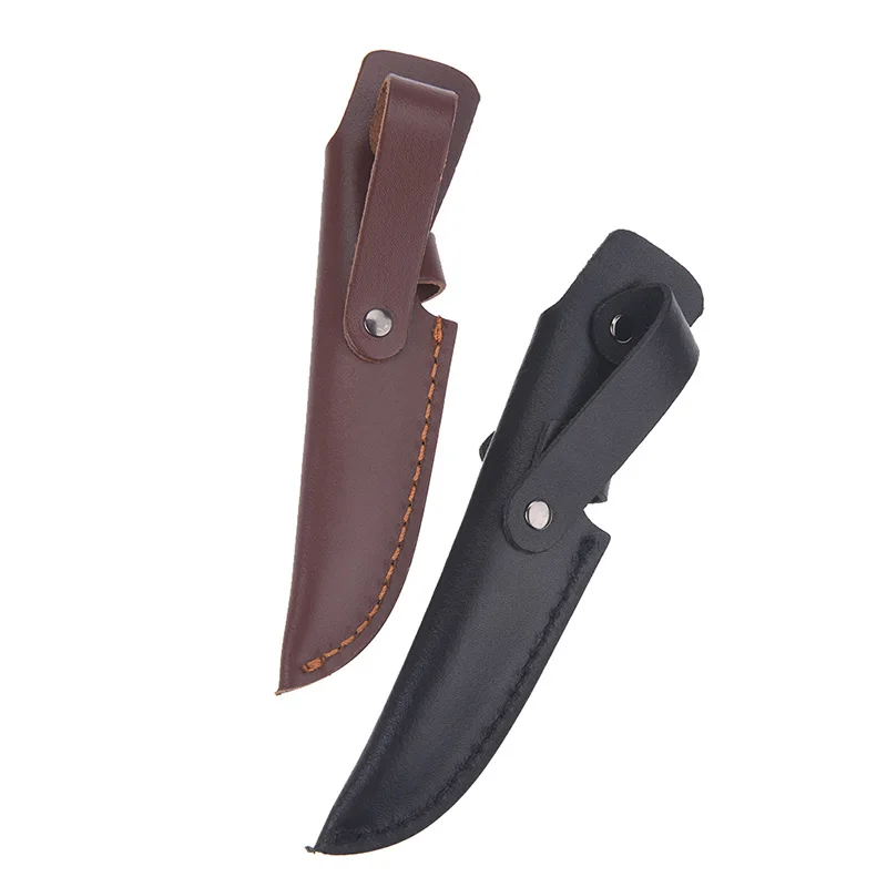 

New 1Pc Knife Holder Outdoor Tool Sheath Cow Leather For Pocket Knife Pouch