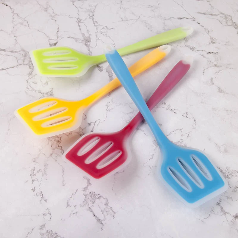 

Color Silicone Kitchen Ware Non-stick Set Cooking Utensils Tools Egg Fish Frying Pan Scoop Fried Shovel Spatula Cooking Utensils