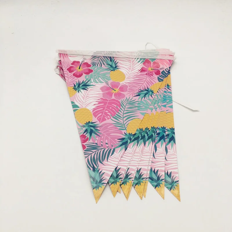 

Гавайская пальма, ананас, летняя тропическая тема, праздничный баннер, флаг для детей, украшение для вечеринки