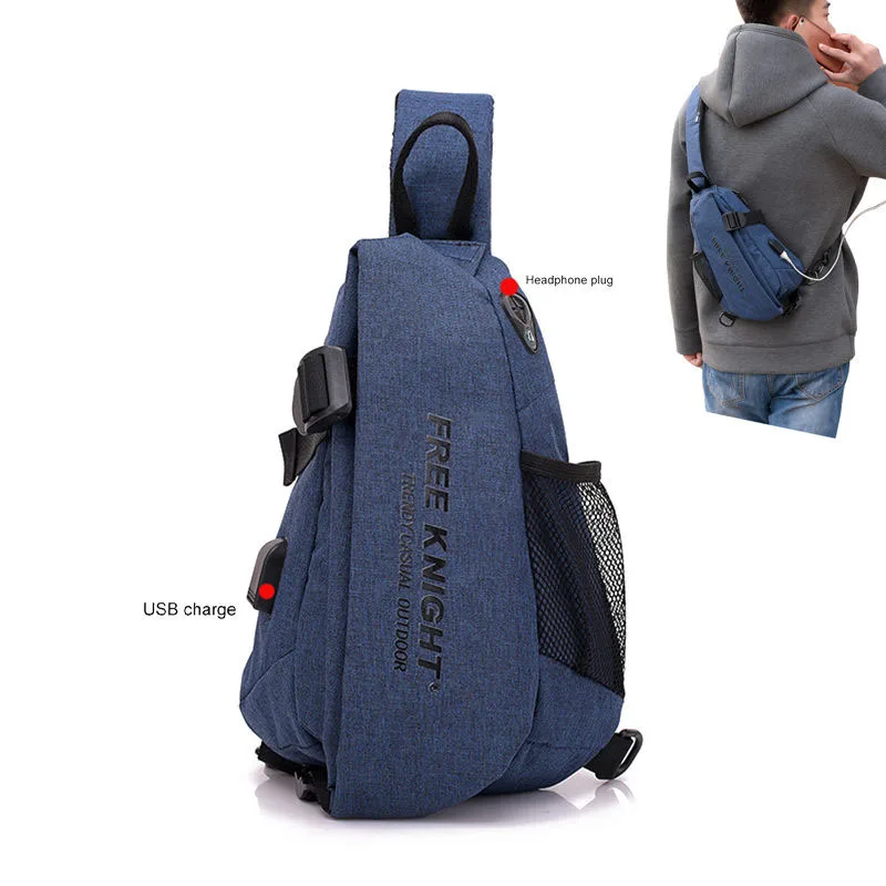 Merk Borst Bag Gym Fitness Sport Rugzakken Rugzak Camping Wandelen Tassen mannen Schooltas Schouder Sling Waterroof Chest Bag
