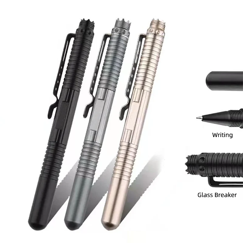 

Ручка тактическая портативная из алюминиевого сплава, инструмент для защиты оружия от самообороны, инструмент для выживания в простой упак...