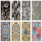 Дверные наклейки в особых стилях для украшения Хома, 3D Камень, виниловые самоклеящиеся дизайнерские обои, постеры для холодильника, фрески по индивидуальному размеру