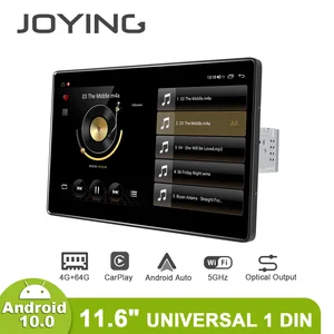 Универсальный мультимедийный плеер 1Din на платформе Android 10, автомагнитола, стереосистема, автомагнитола, кассета, головное устройство, рулевое колесо Apple Carplay