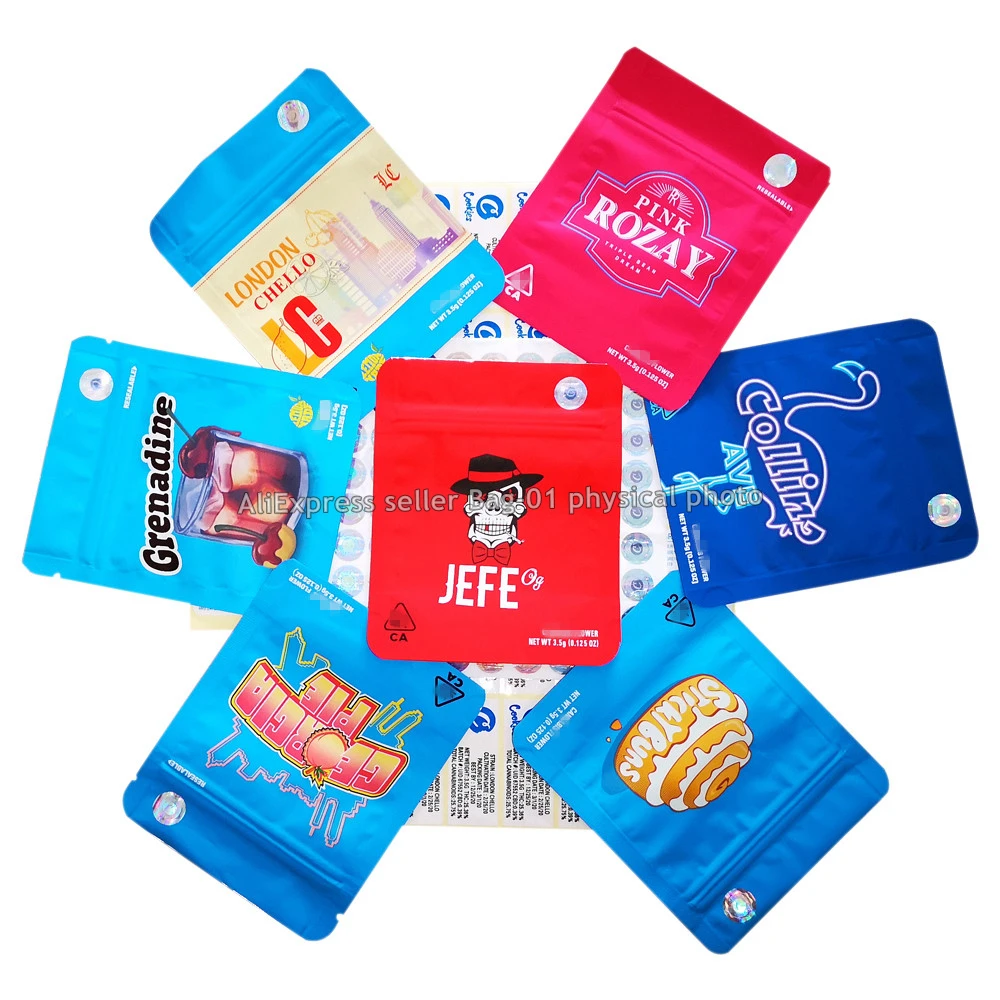 Новый пакет для печенья Mylar перезаряжаемый 350 мг упакован только в мешок никаких